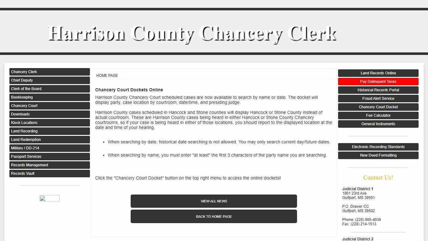 Harrison County, Mississippi Chancery Clerk