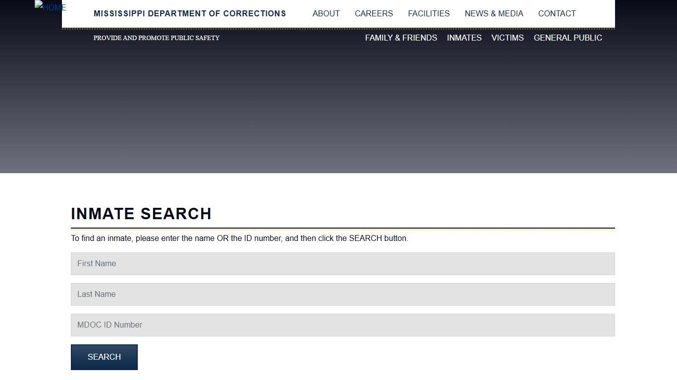 Inmate Search | Mississippi Department of Corrections